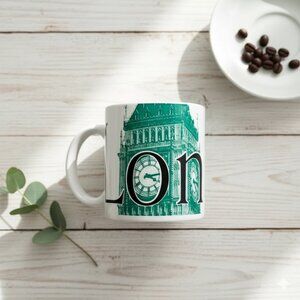 ☕ Starbucks City Mug – London – 2002 Collector Series – 16 oz – Made in England